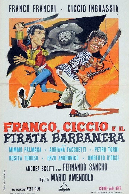 دانلود فیلم Franco, Ciccio and Blackbeard the Pirate 1969 بدون سانسور با پخش آنلاین